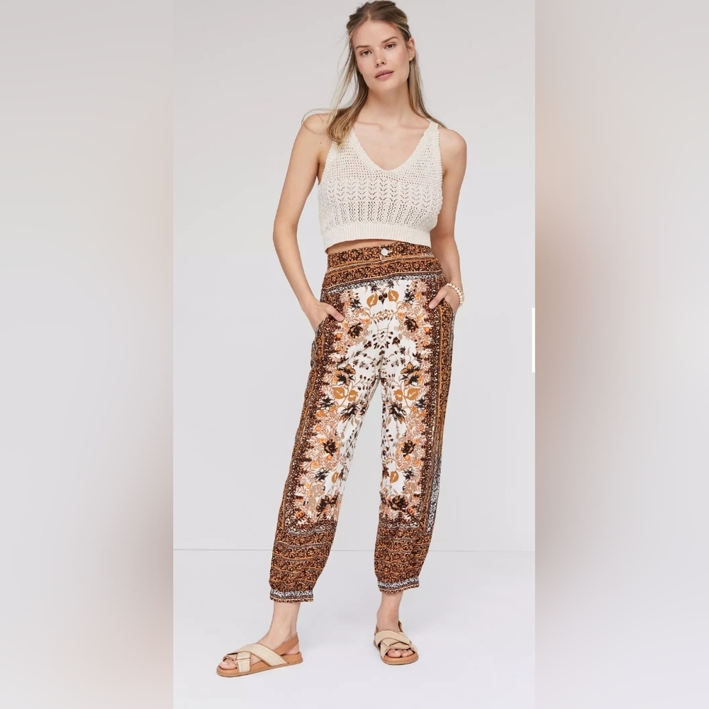 Anthropologie Printed Joggers